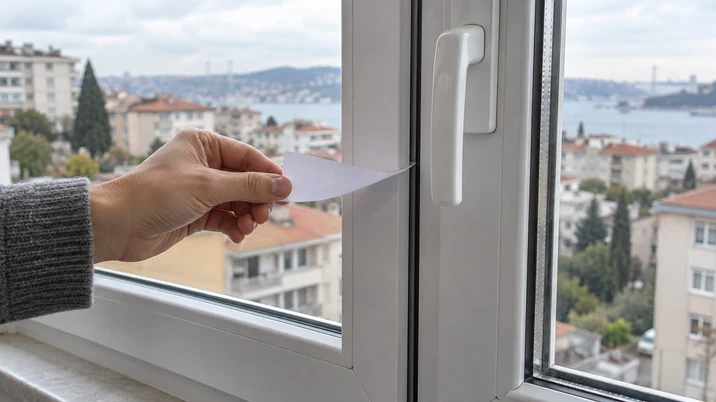 pencere hava sızıntısı kontrolü
