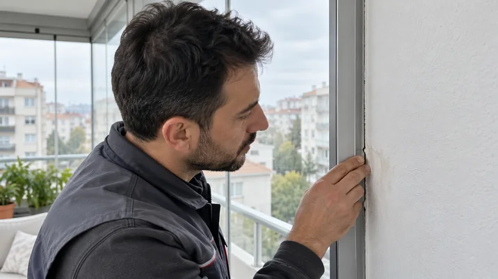 Cam balkon duvar birleşiminde su sızıntısı