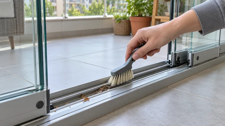 Cam balkon tahliye kanalı temizliği