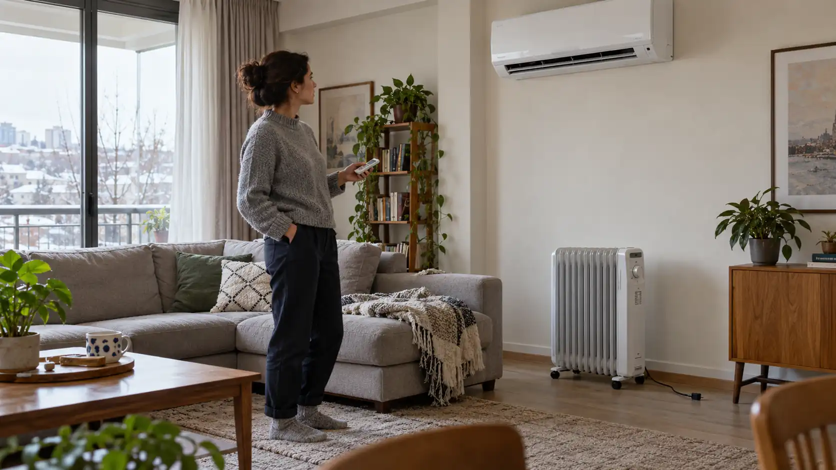 Klima ve elektrikli ısıtıcının enerji tüketimi karşılaştırması